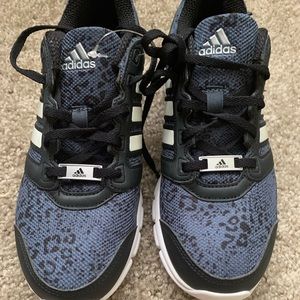 blue leopard print adidas shoe